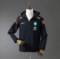 Veste Brésil Coupe-Vent Noire 2024 2025