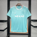 Inter Miami Maillot foot 2024 2025 Third Vert Bleu Version Retro