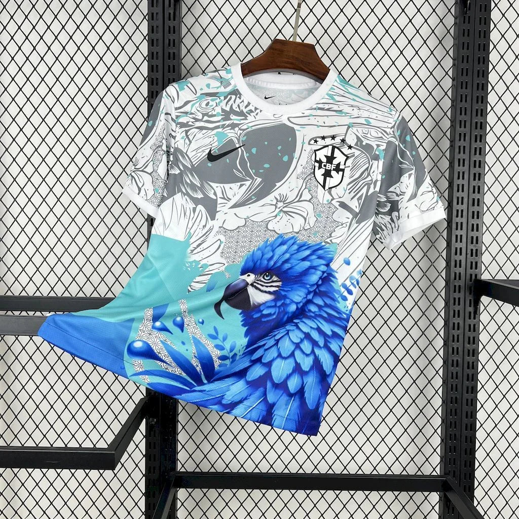 Maillot Brésil Concept Perroquet Bleu