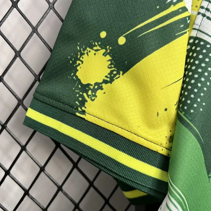 Maillot Brésil Concept Vert Jaune Aigle 2024-25