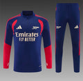 Ensemble Arsenal – Manches Longues 2026/27 (Rayures Marine)
