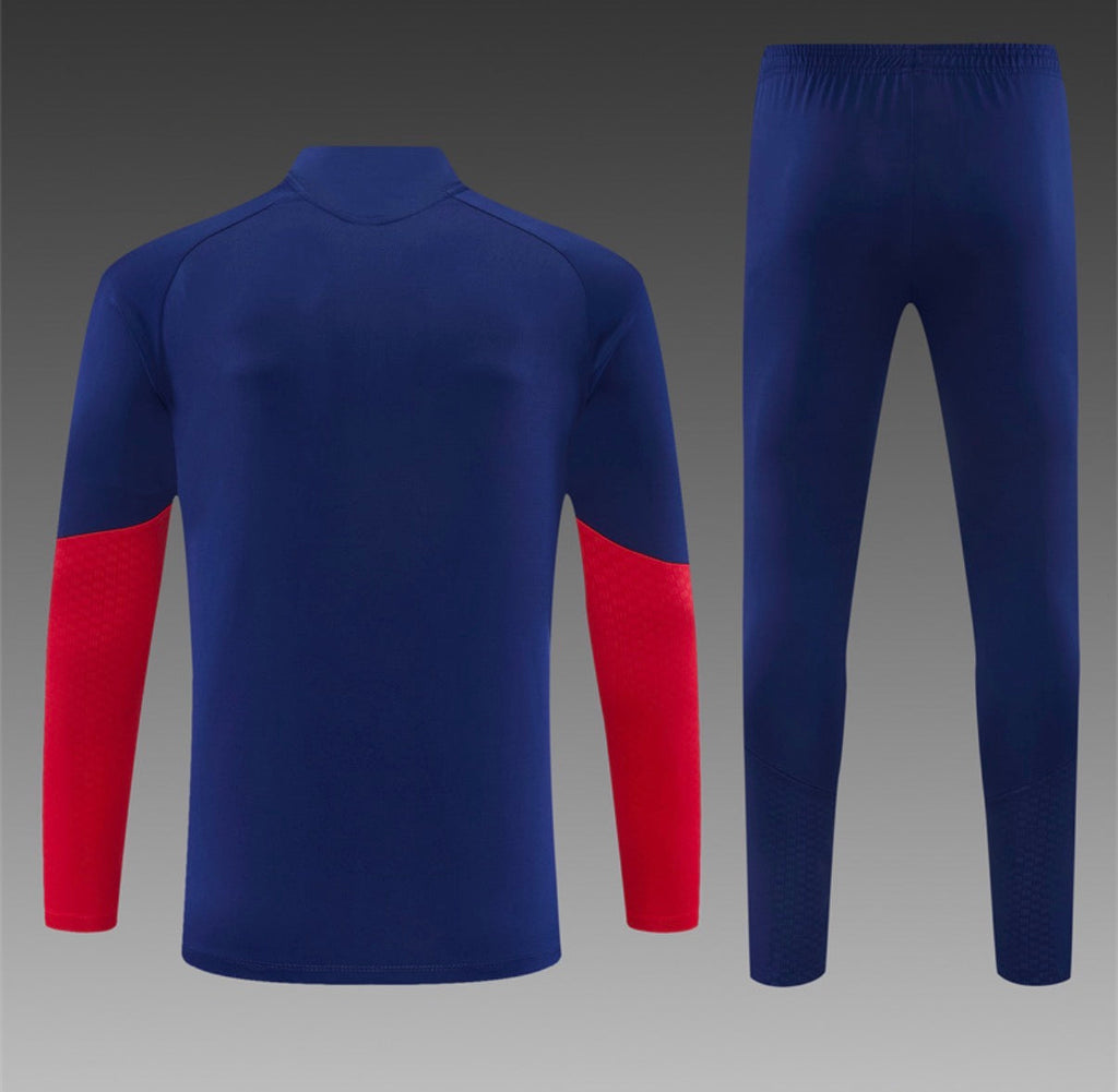 Ensemble Arsenal – Manches Longues 2026/27 (Rayures Marine)