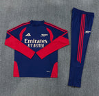 Ensemble Arsenal – Manches Longues 2026/27 (Rayures Marine)