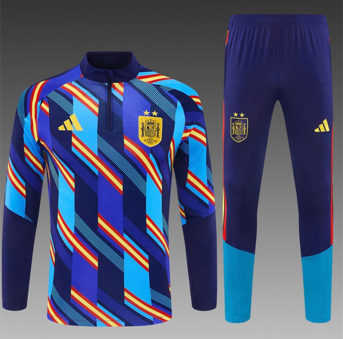 Ensemble Espagne – Manches Longues 2026/27 (Bleu)
