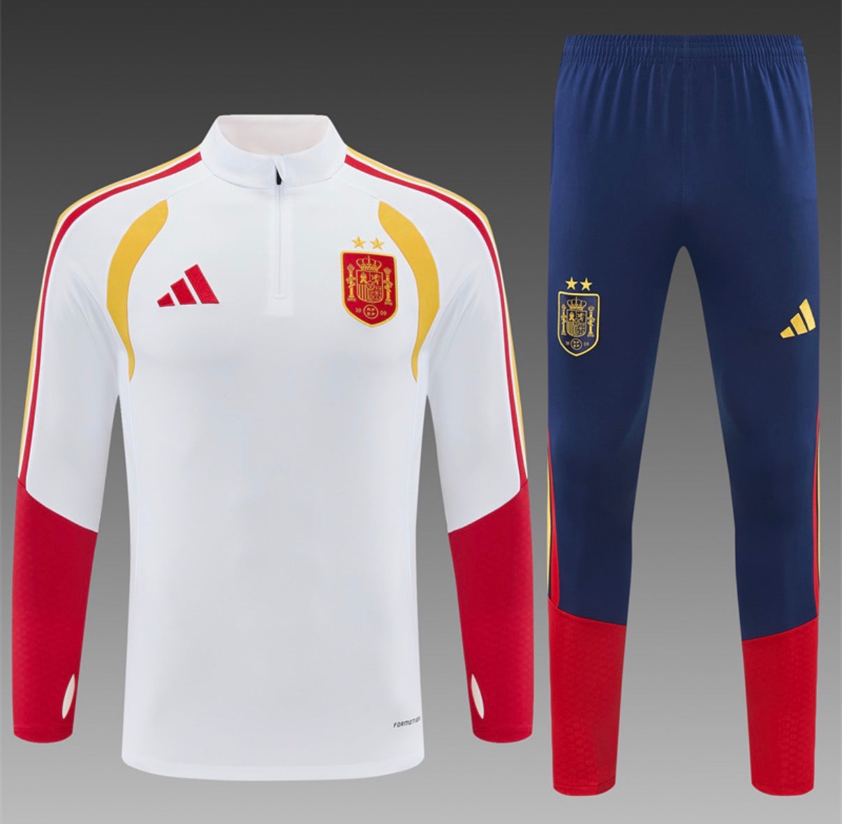 Ensemble Espagne – Manches Longues 2026/27 (Blanc)