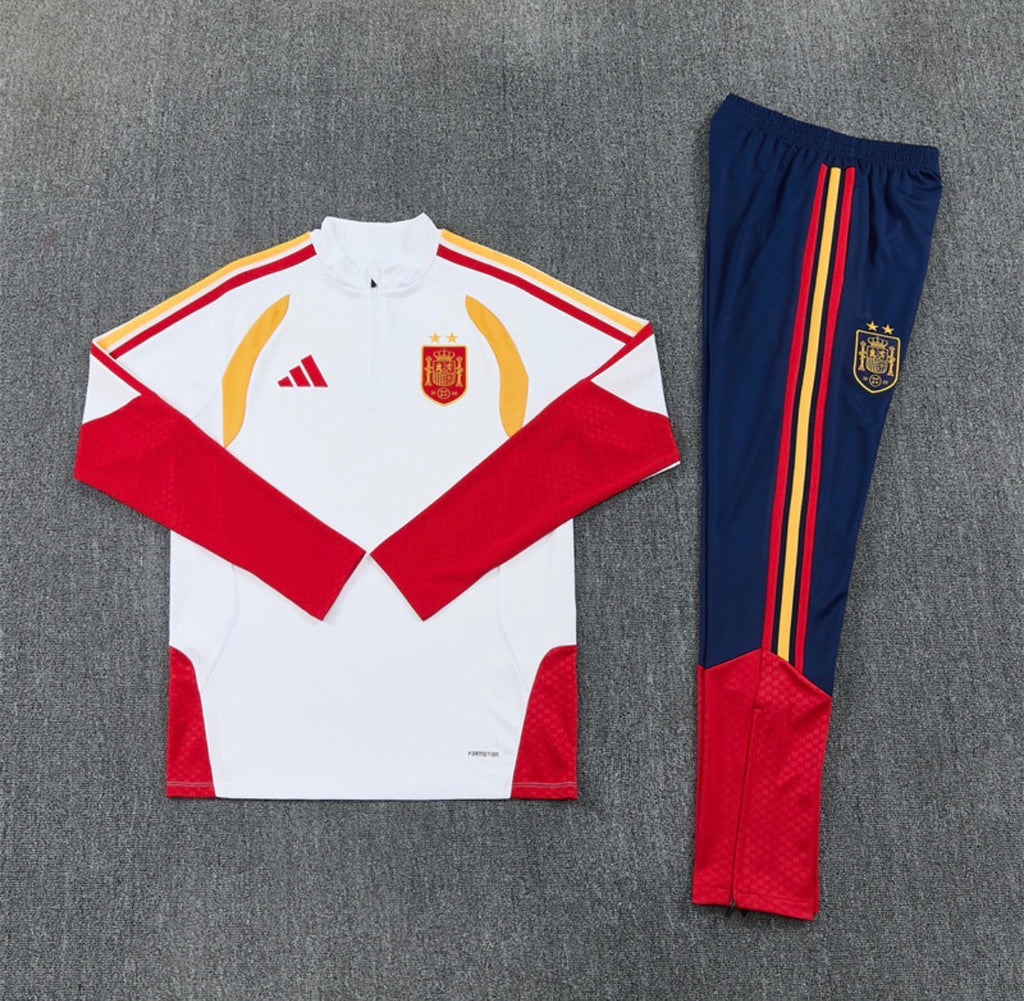 Ensemble Espagne – Manches Longues 2026/27 (Blanc)