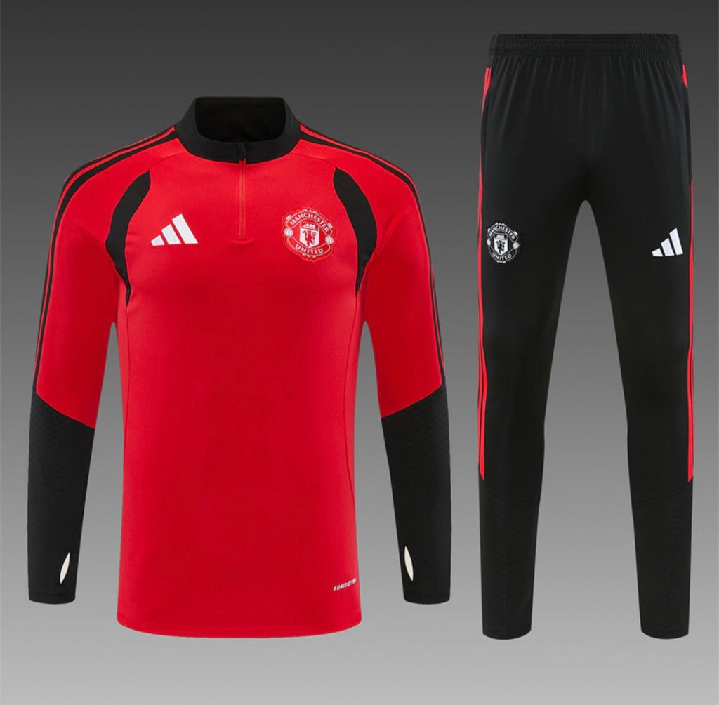 Ensemble Manchester United – Manches Longues 2026/27 (Rouge)
