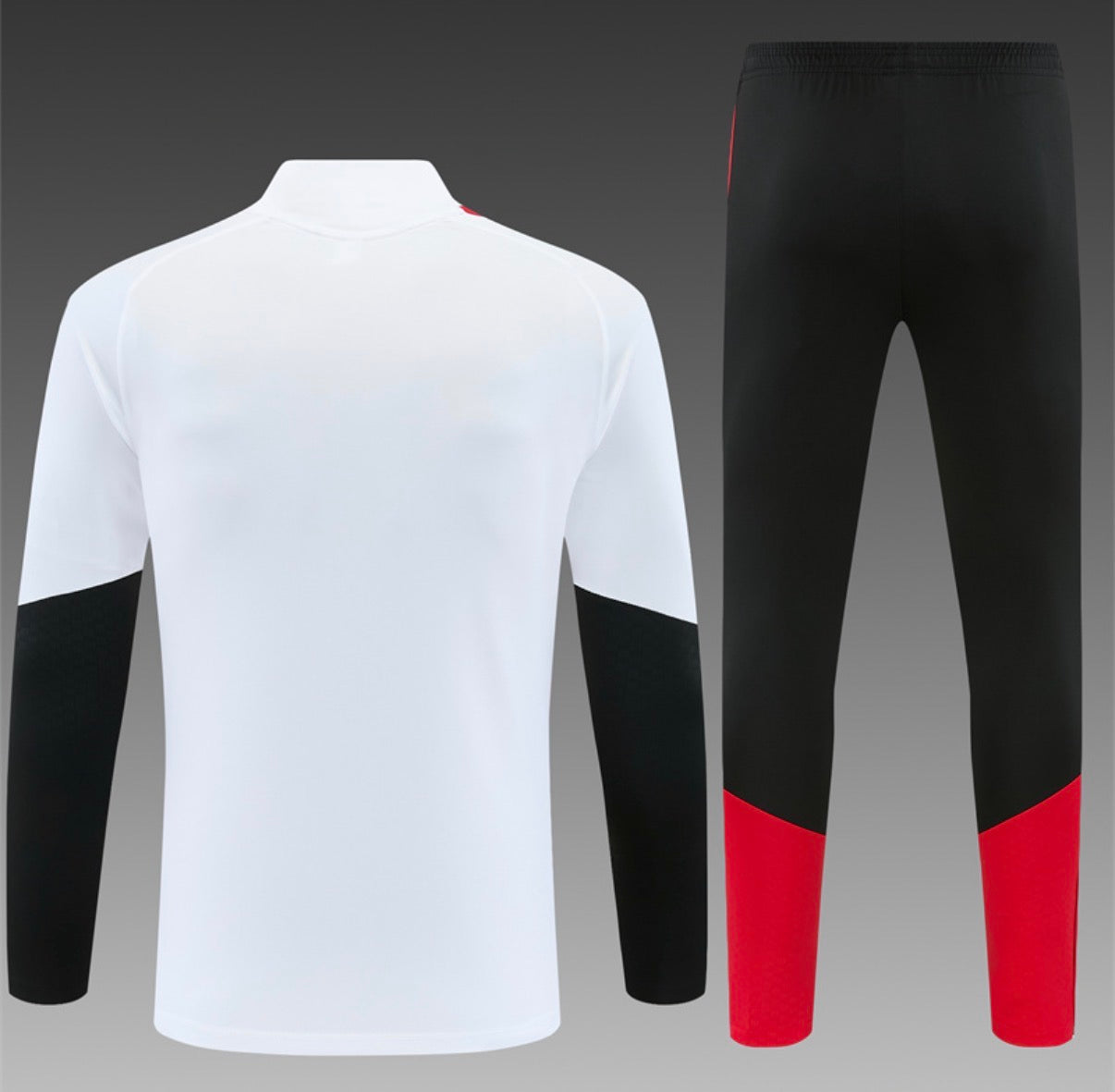 Ensemble Arsenal – Manches Longues 2026/27 (Blanc/Noir)