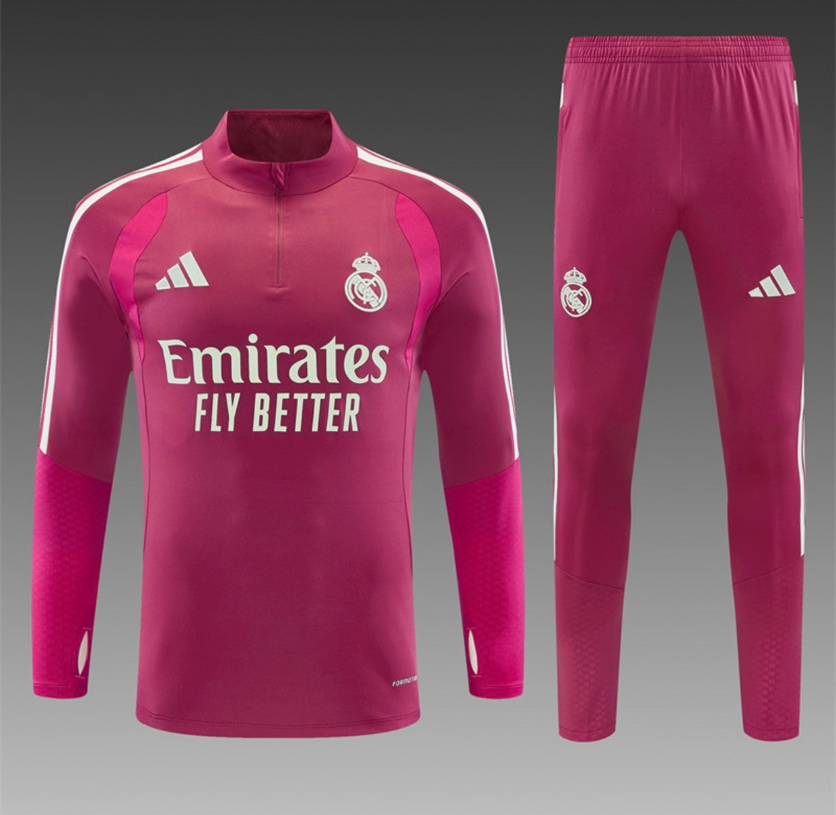Ensemble Real Madrid – Manches Longues 2026/27 (Rose)