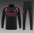 Ensemble Real Madrid – Manches Longues 2026/27 (Noir/Rose)
