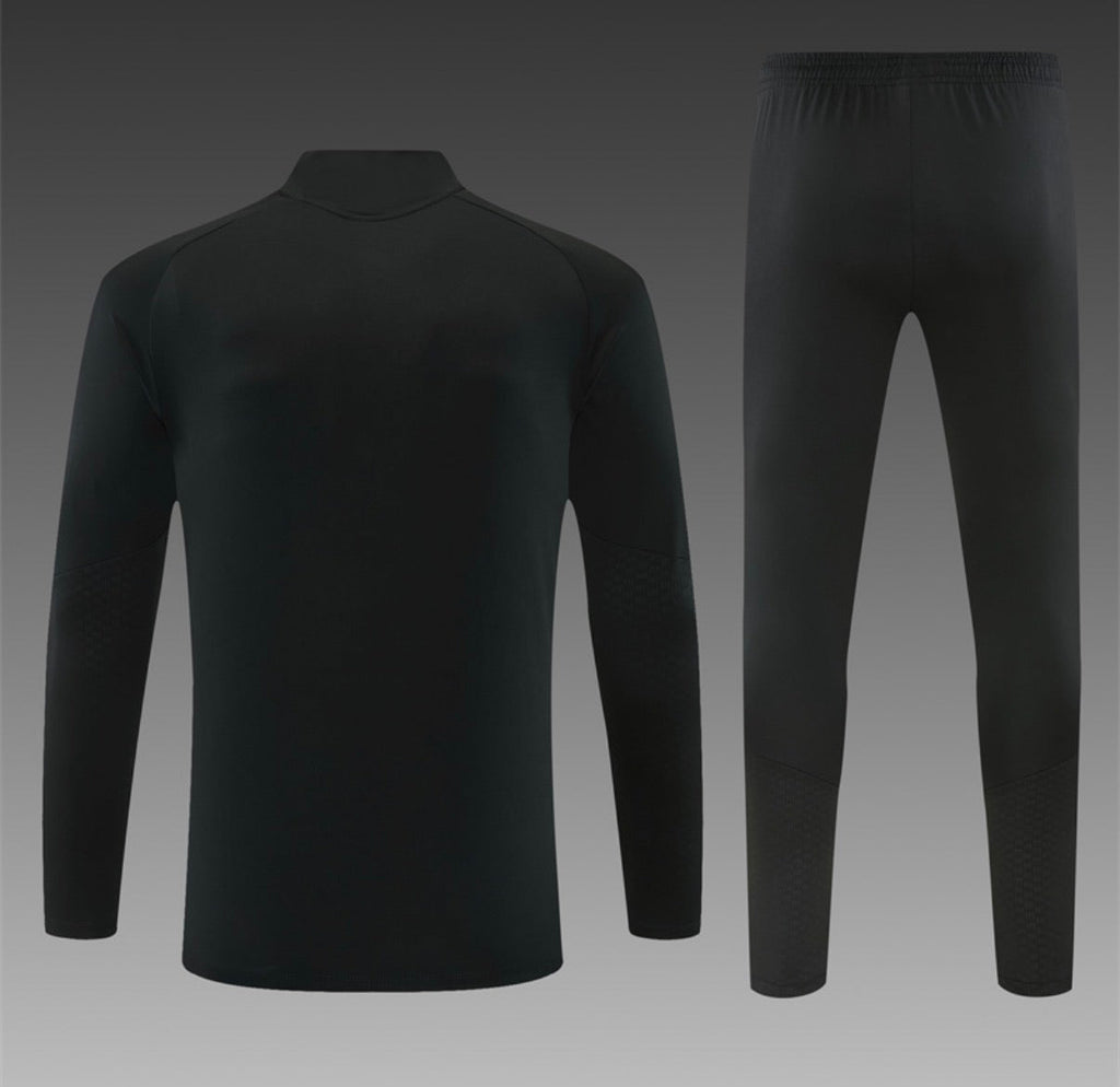 Ensemble Real Madrid – Manches Longues 2026/27 (Noir/Rose)