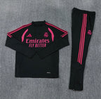 Ensemble Real Madrid – Manches Longues 2026/27 (Noir/Rose)