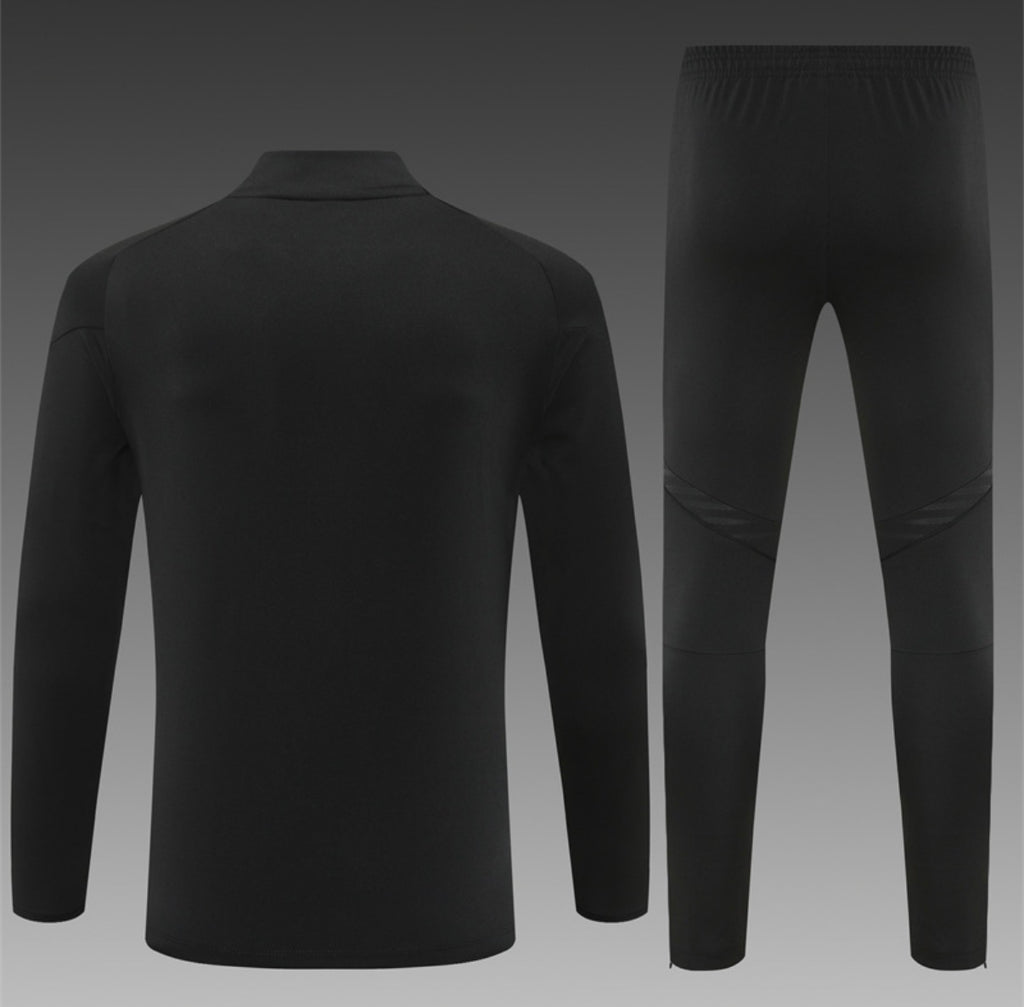 Ensemble Real Madrid Manches Longues noir crackle - dos