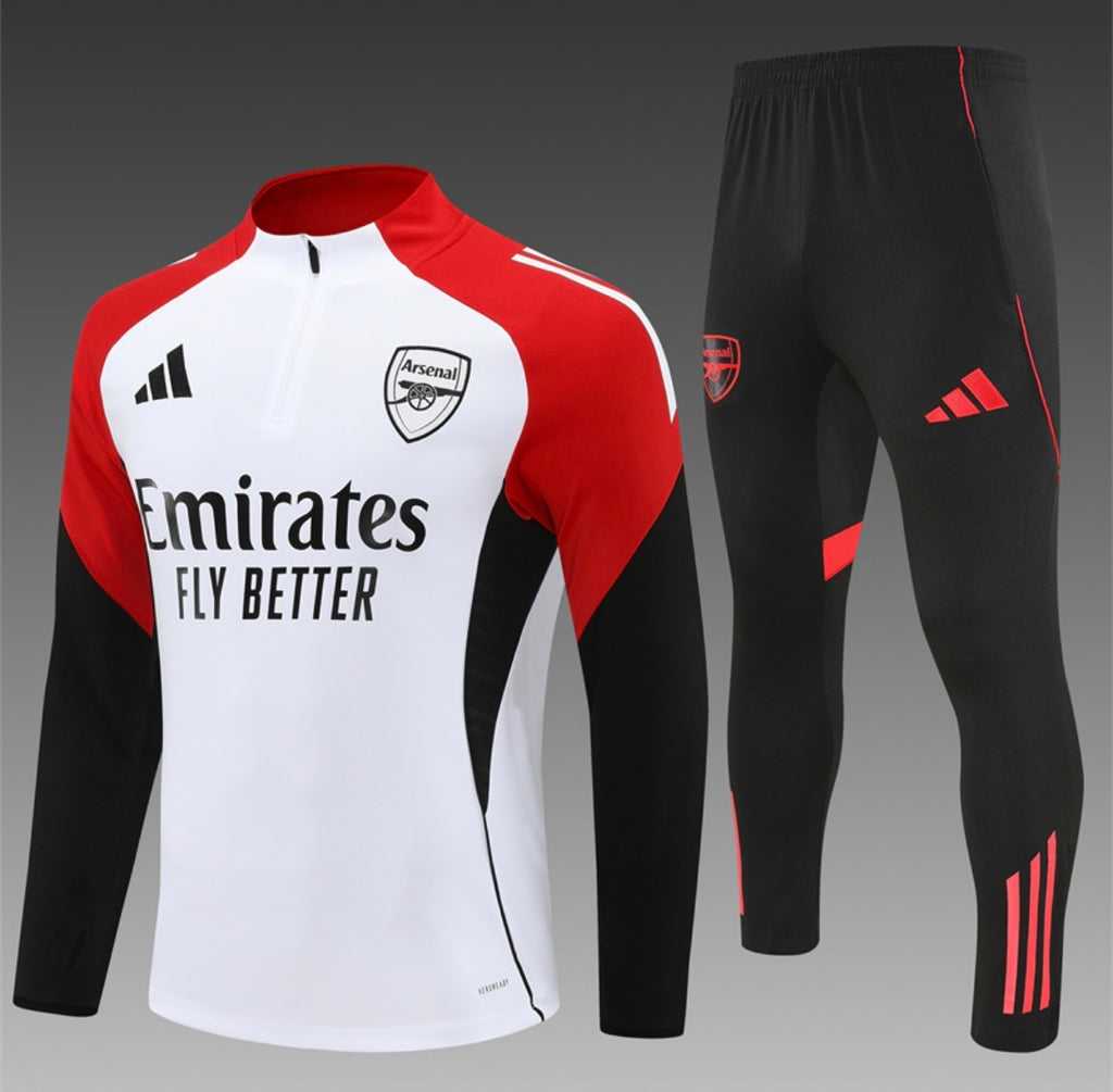 Ensemble Arsenal blanc Manches Longues - face
