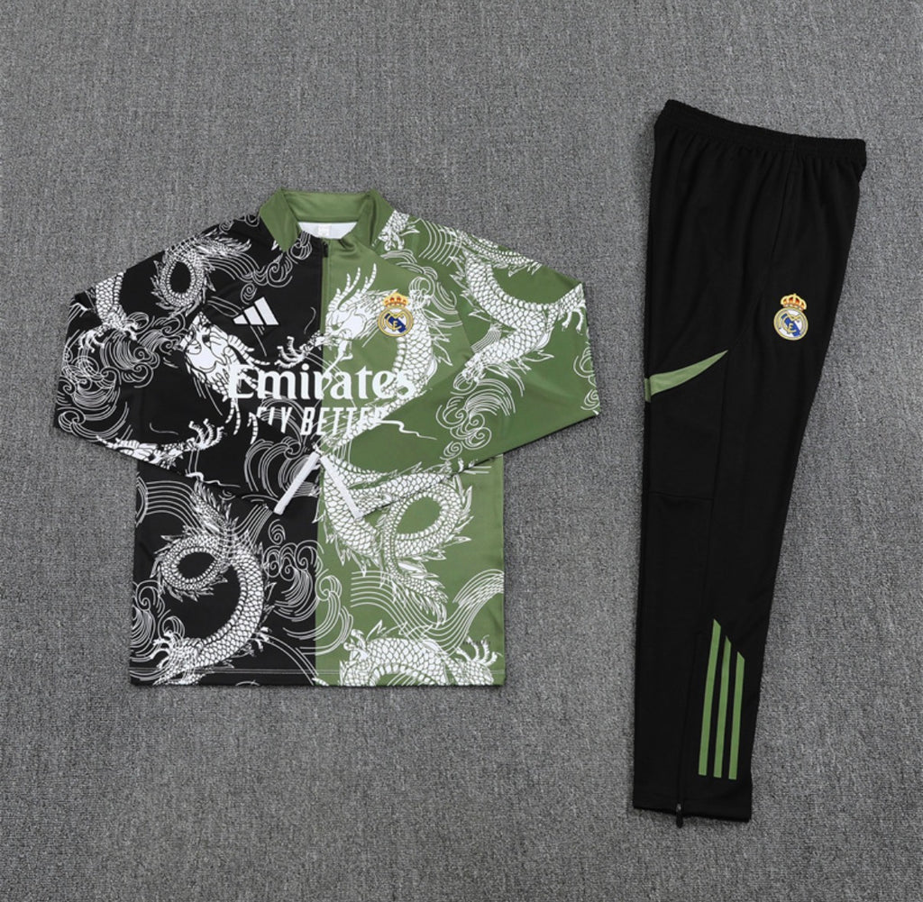 Ensemble Real Madrid Dragon Manches Longues - à plat