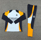 Ensemble Real Madrid blanc marine Manches Longues - à plat