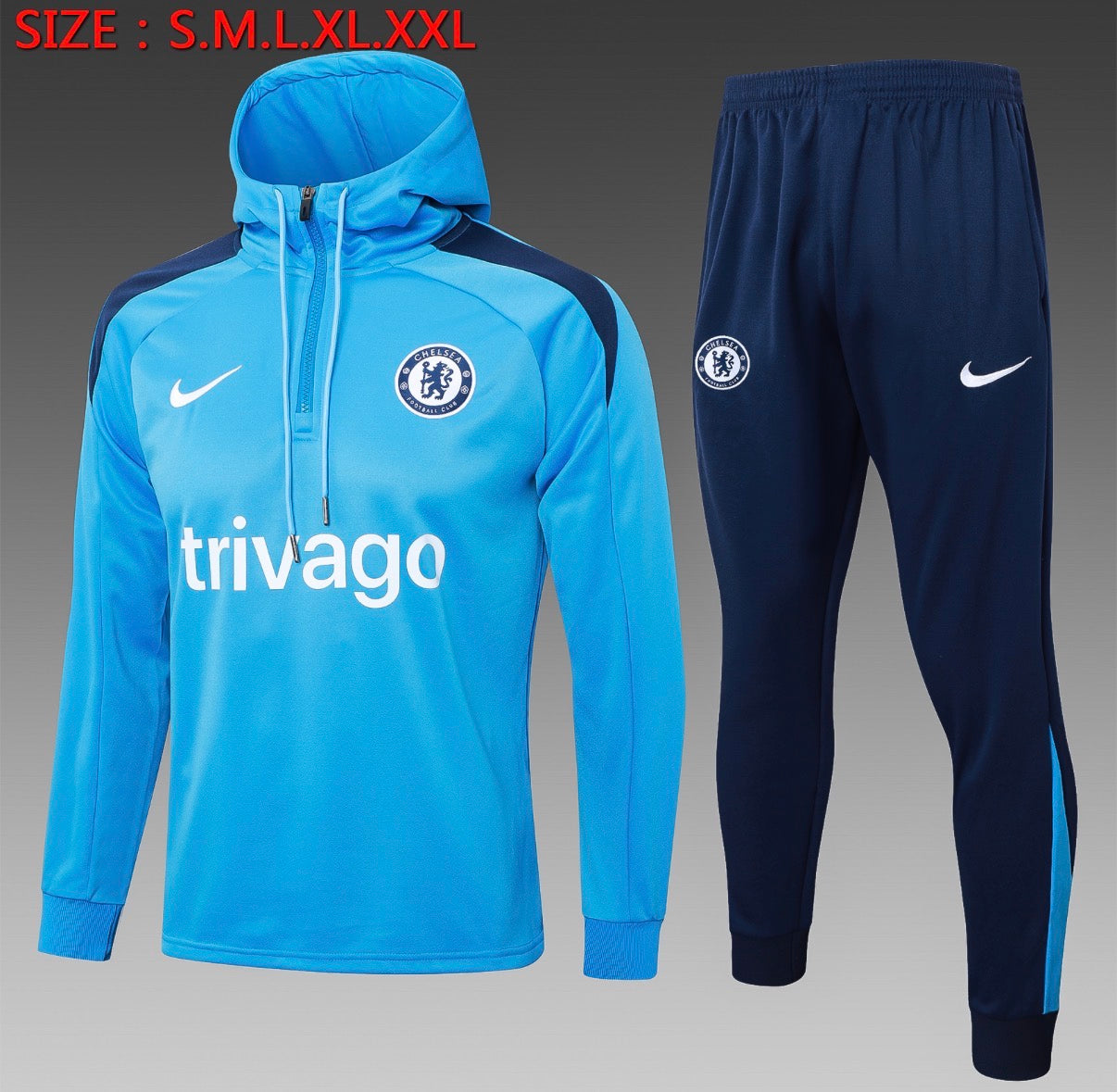 Ensemble Chelsea Bleu Ciel - face