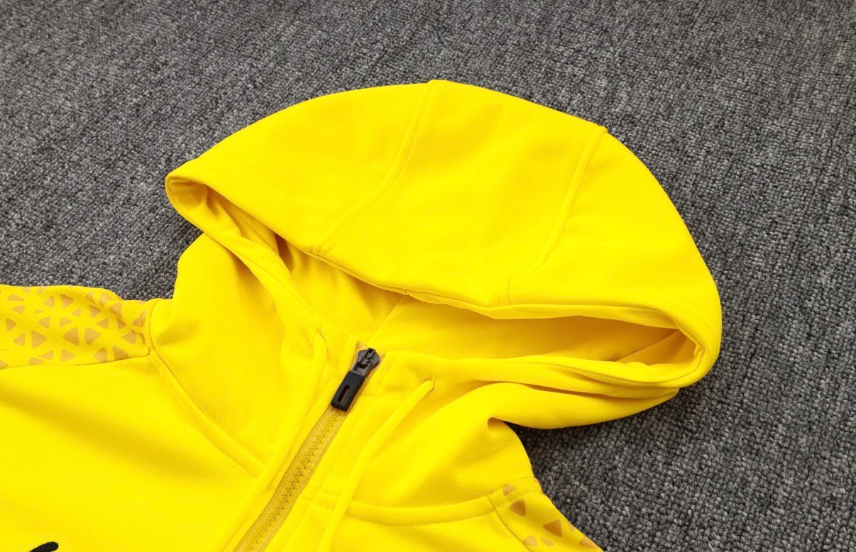 Ensemble Dortmund Jaune - détail capuche