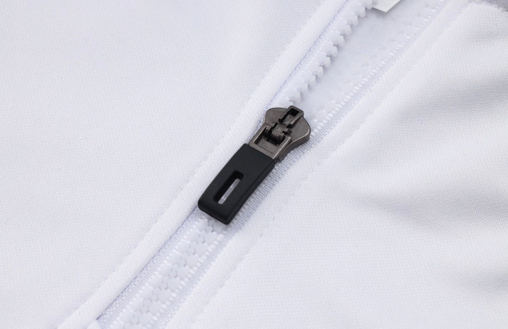 Ensemble Arsenal Blanc/Néon - détail zip