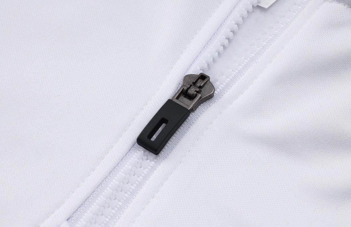 Ensemble Arsenal Blanc/Néon - détail zip