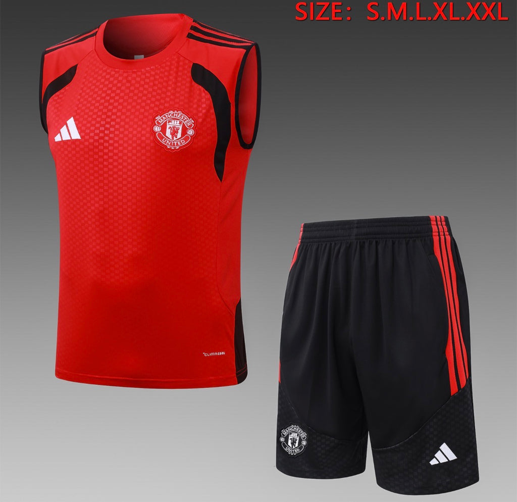 Ensemble Débardeur Short Manchester United Rouge face