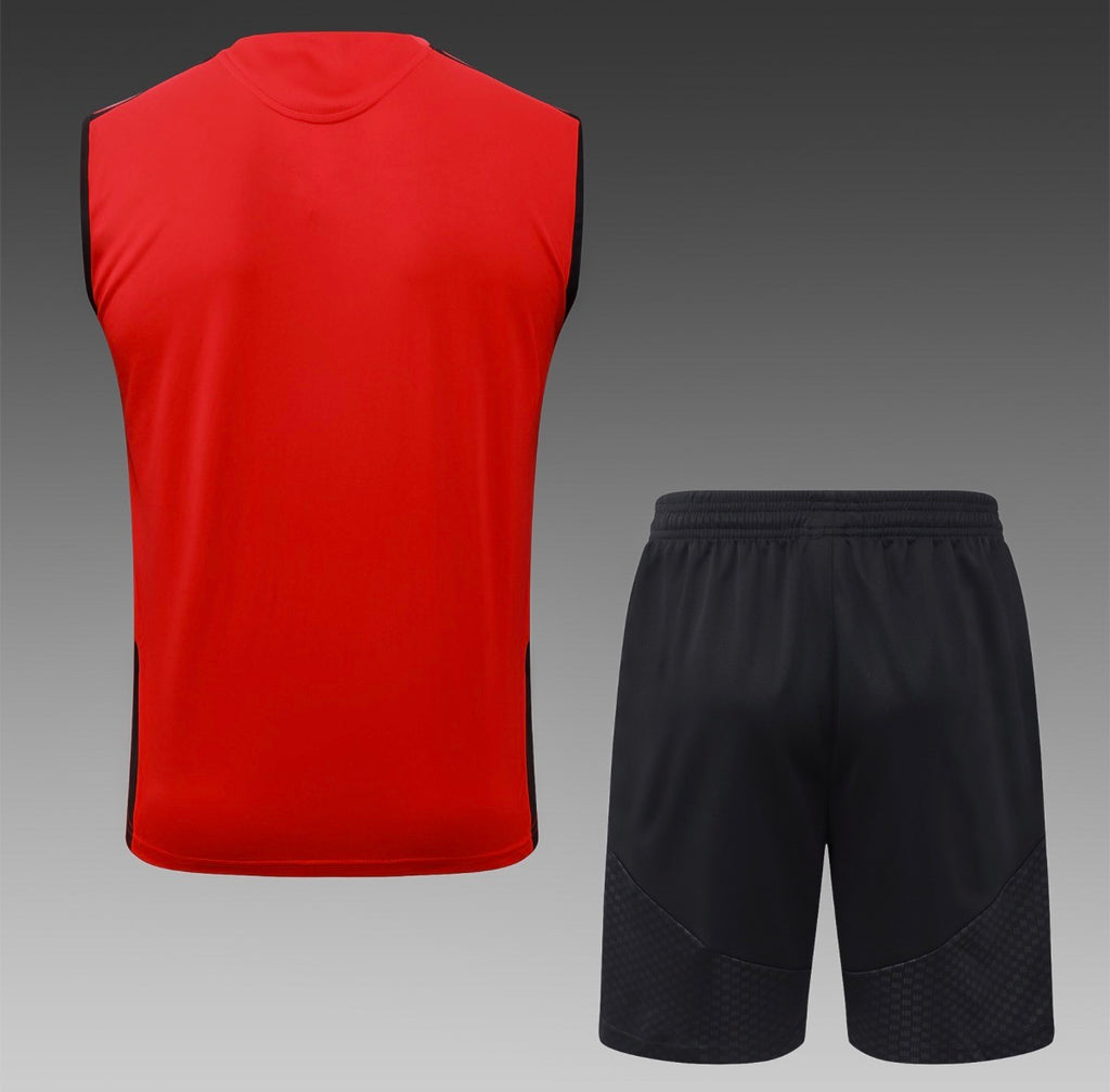 Ensemble Débardeur Short Manchester United Rouge dos