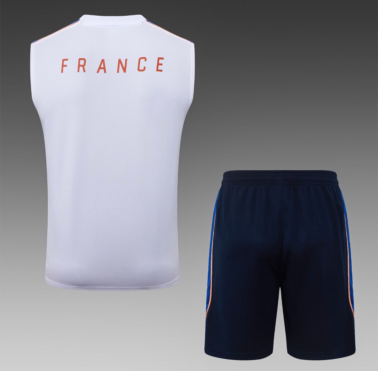 Ensemble Débardeur Short France Blanc dos