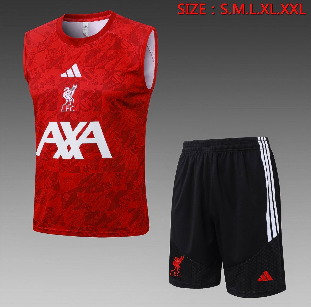 Ensemble Débardeur Short Liverpool Rouge face