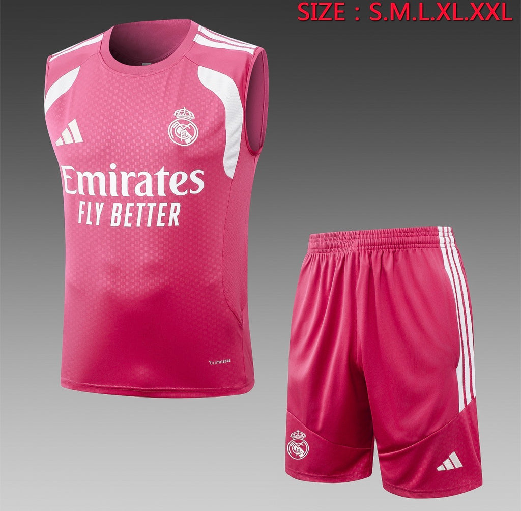 Ensemble Débardeur Short Real Madrid Rose face