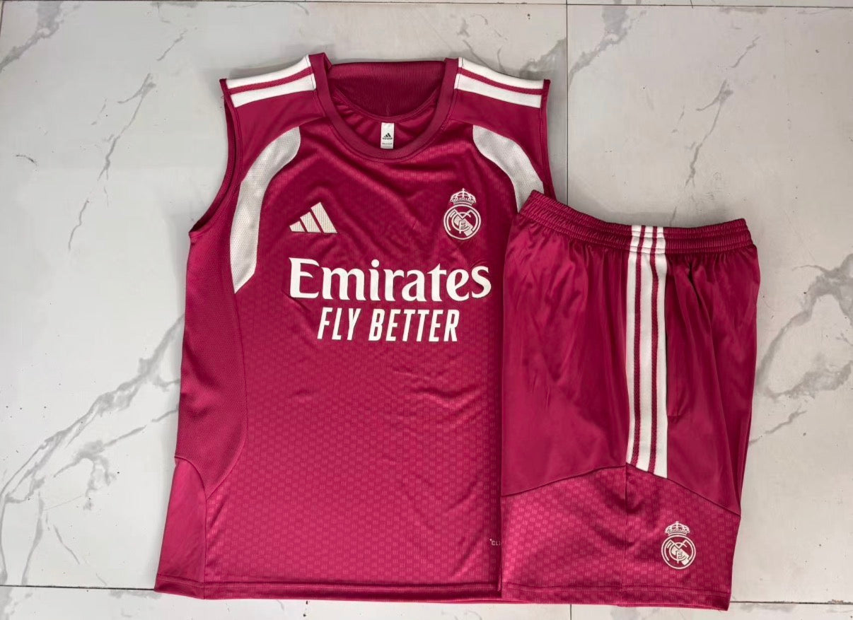 Ensemble Débardeur Short Real Madrid Rose face marbre