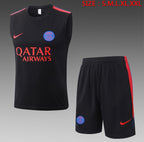 Ensemble Débardeur Short PSG Noir face