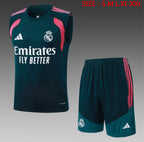 Ensemble Débardeur Short Real Madrid Vert face