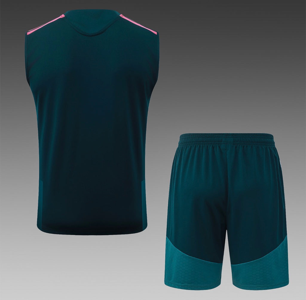 Ensemble Débardeur Short Real Madrid Vert dos
