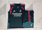 Ensemble Débardeur Short Real Madrid Vert face marbre