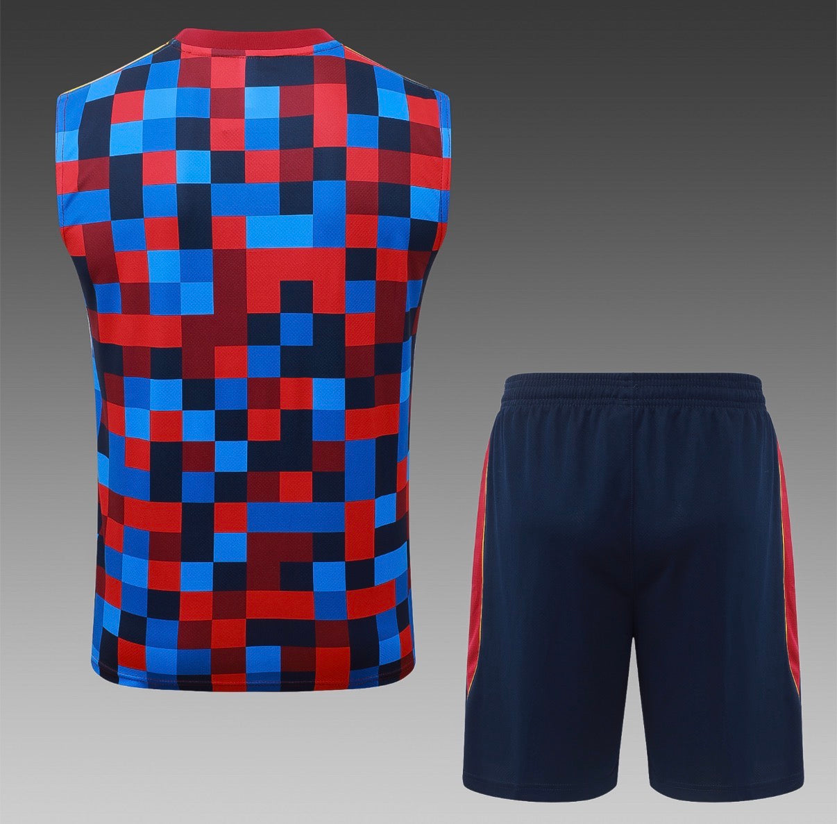 Ensemble Débardeur Short FC Barcelone Damier dos