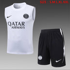 Ensemble Débardeur Short PSG Blanc face