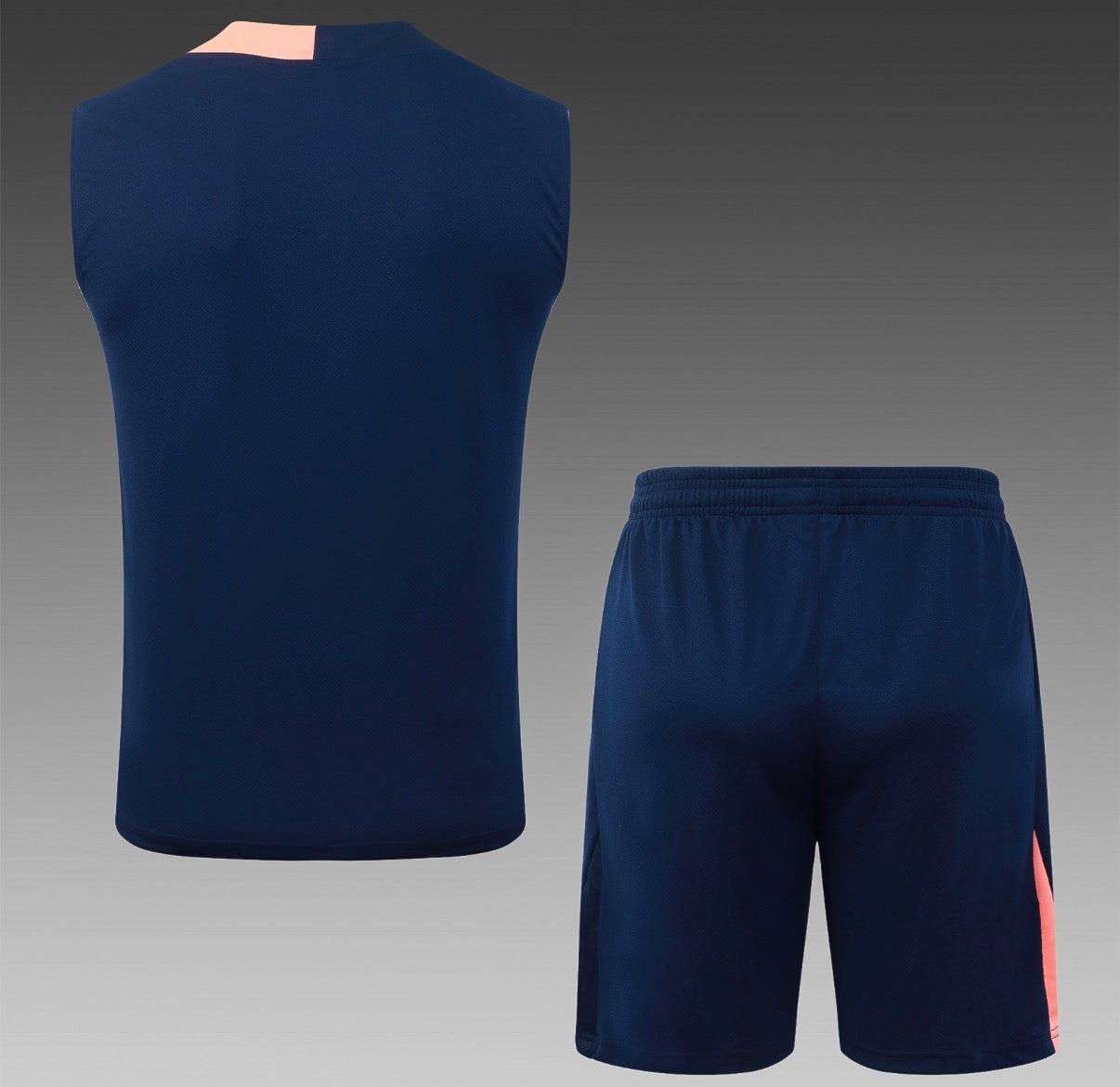 Ensemble Débardeur Short FC Barcelone Bleu Marine dos