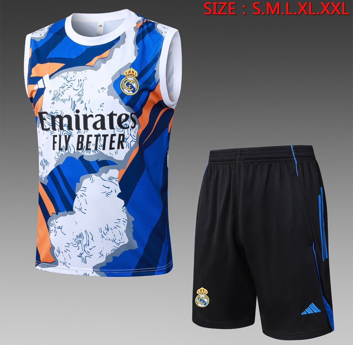 Ensemble Débardeur Short Real Madrid Concept face