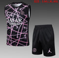 Ensemble Débardeur Short PSG Jordan Noir Rose face