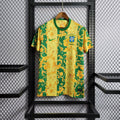 Brésil maillot foot concept fleurs jaune 2025 2026