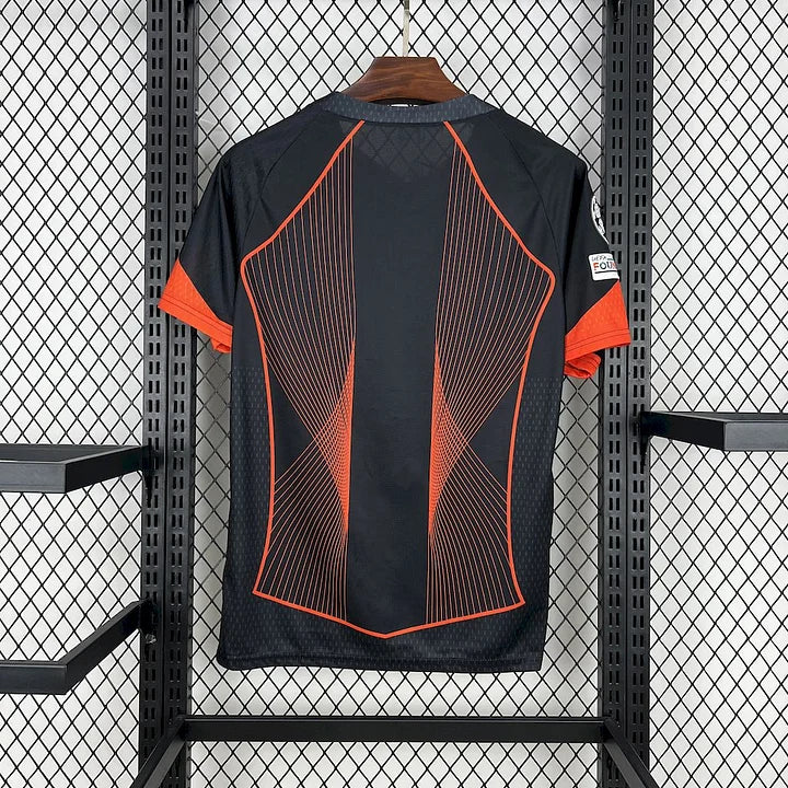 FC Barcelone maillot foot concept noir orange 2025 2026